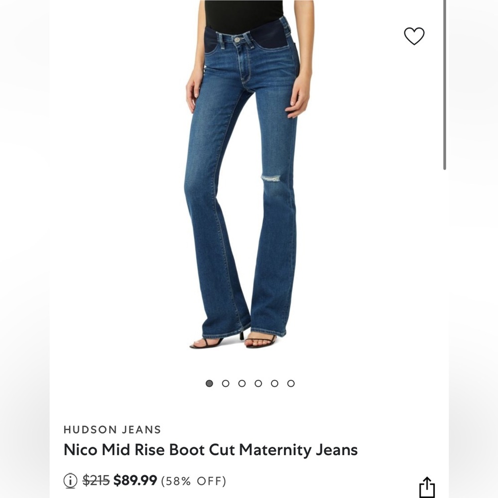 Hudson Jeans Blue Boot Cut Women Jeans